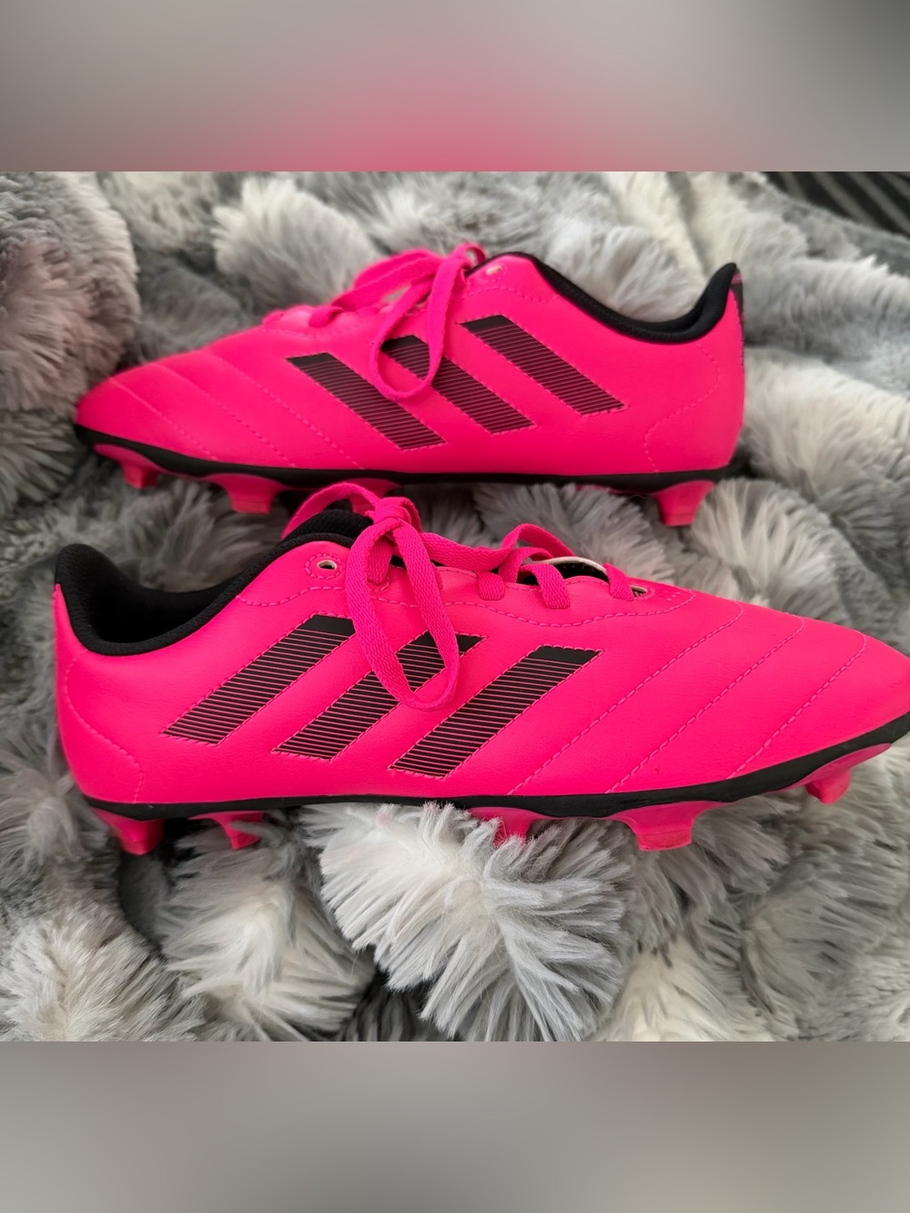 Adidas Goletto 8 FG J 'Team Shock Pink' Soccer Cleat / Youth Size 5.5 $15